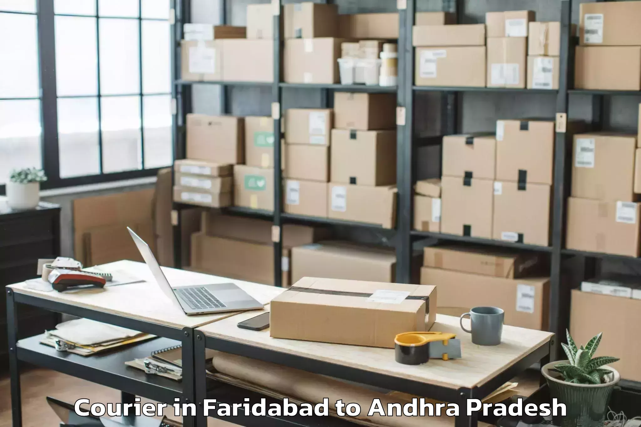 Book Faridabad to Vemuru Courier